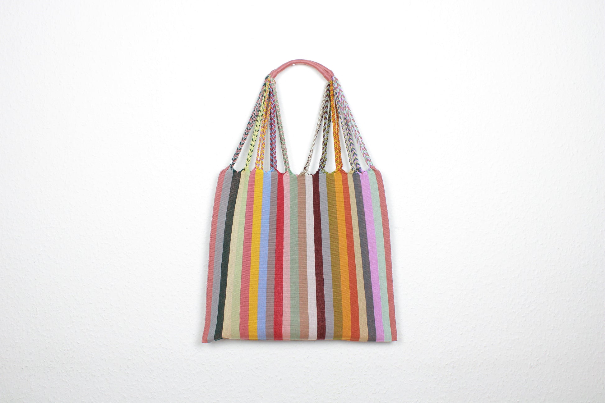 canvas tasche aus mexiko multicolor streife