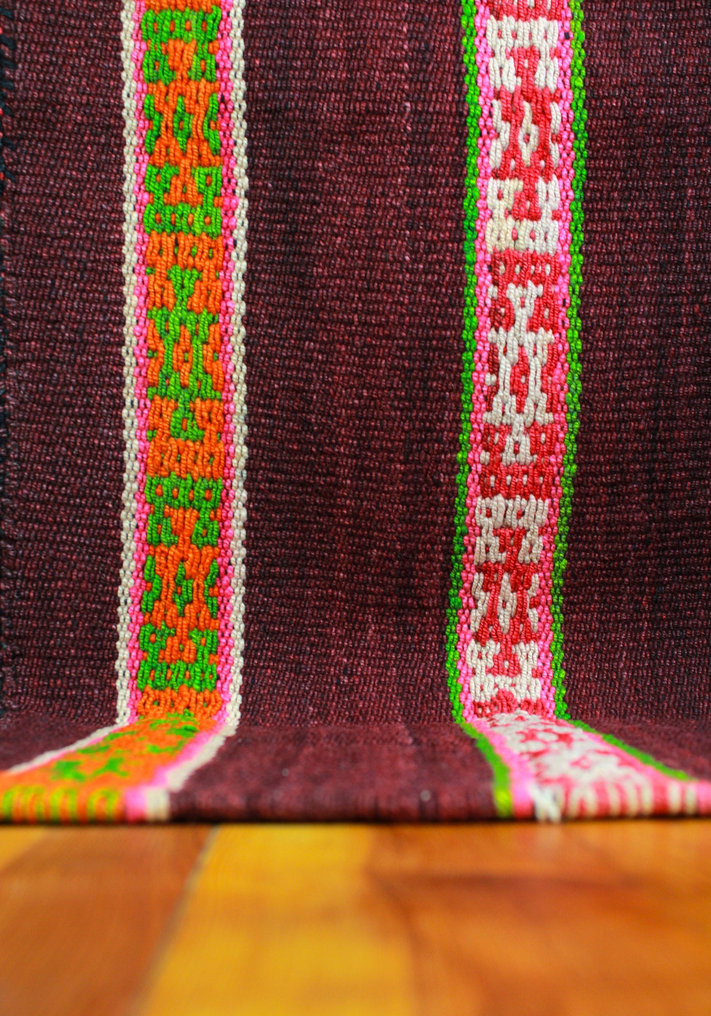 Frazada-Teppich "Expressiva" 140x155 handgewebt aus Peru